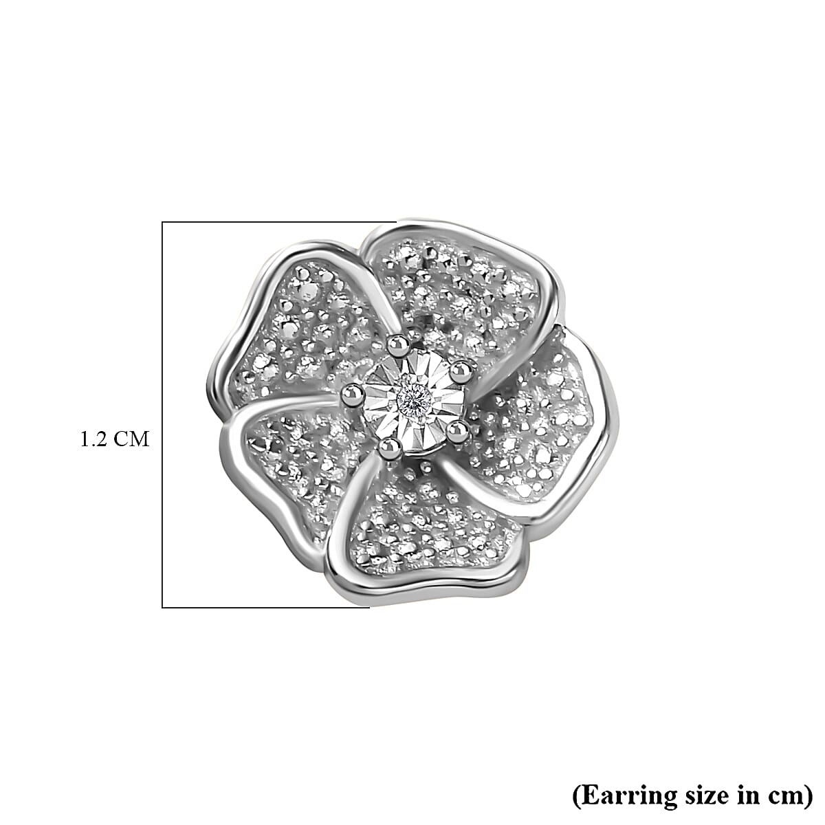 Designer Inspired- Diamond Stud Earrings With Push Back