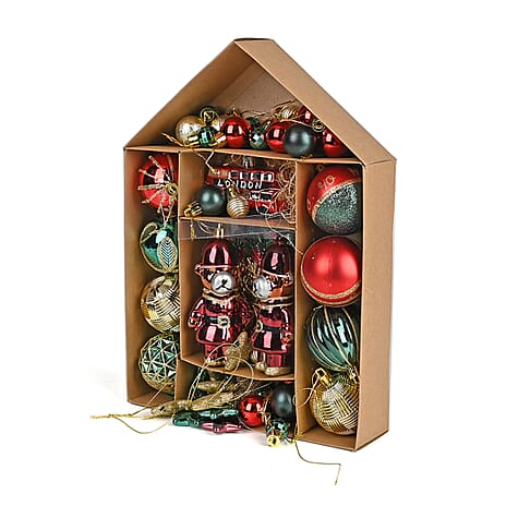 Set Of 70 Christmas Decorations