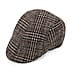 Patterned Vintage Flat Cap - Grey