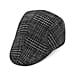Patterned Vintage Flat Cap - Grey