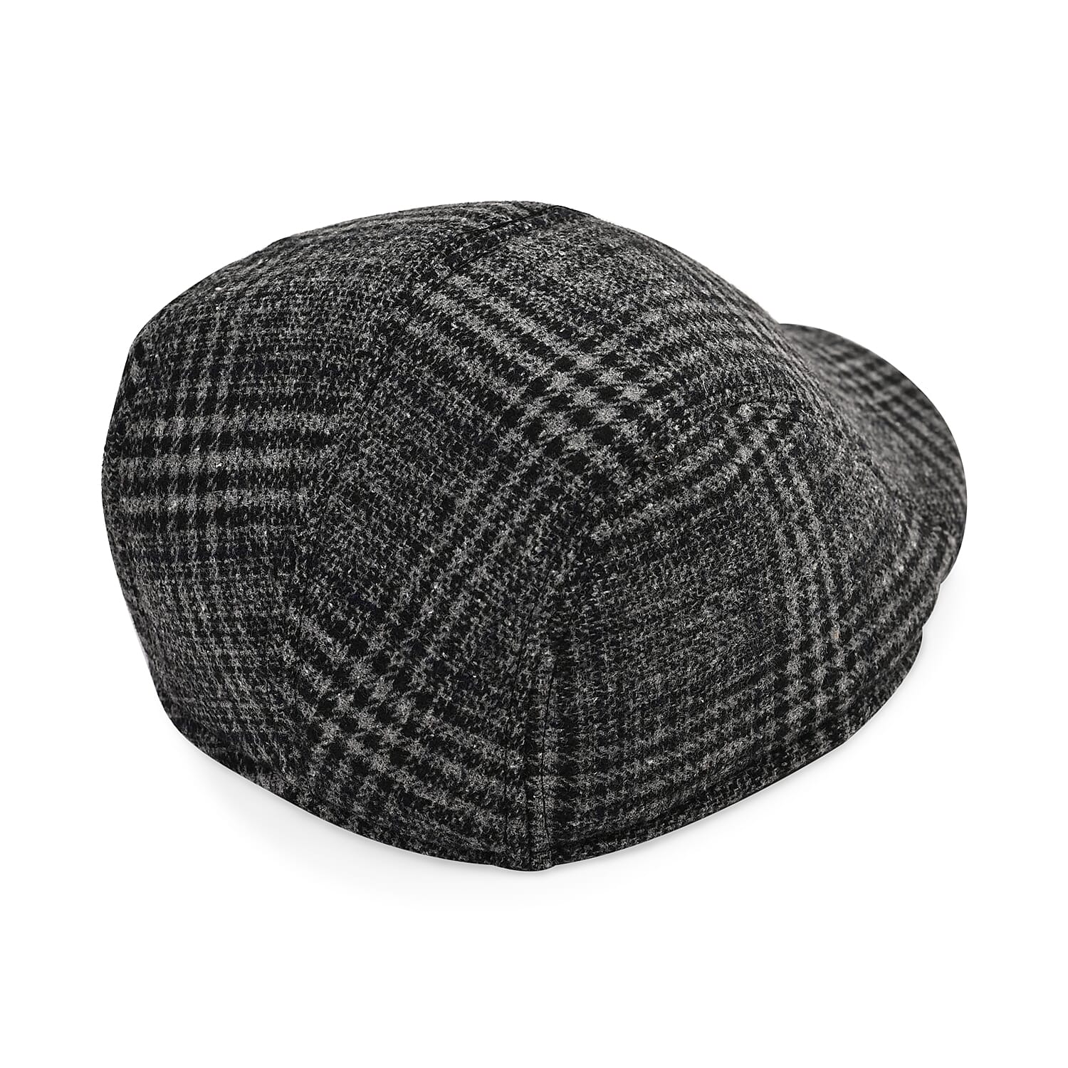 Patterned Vintage Flat Cap - Grey