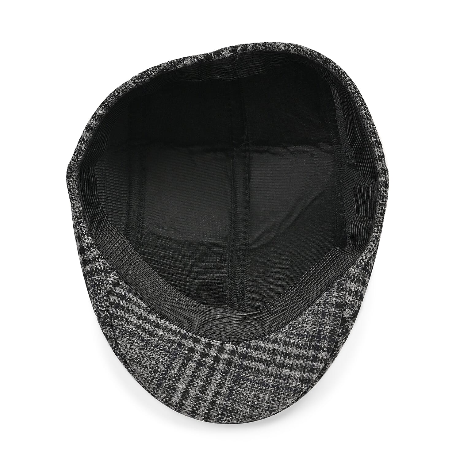 Patterned Vintage Flat Cap - Grey