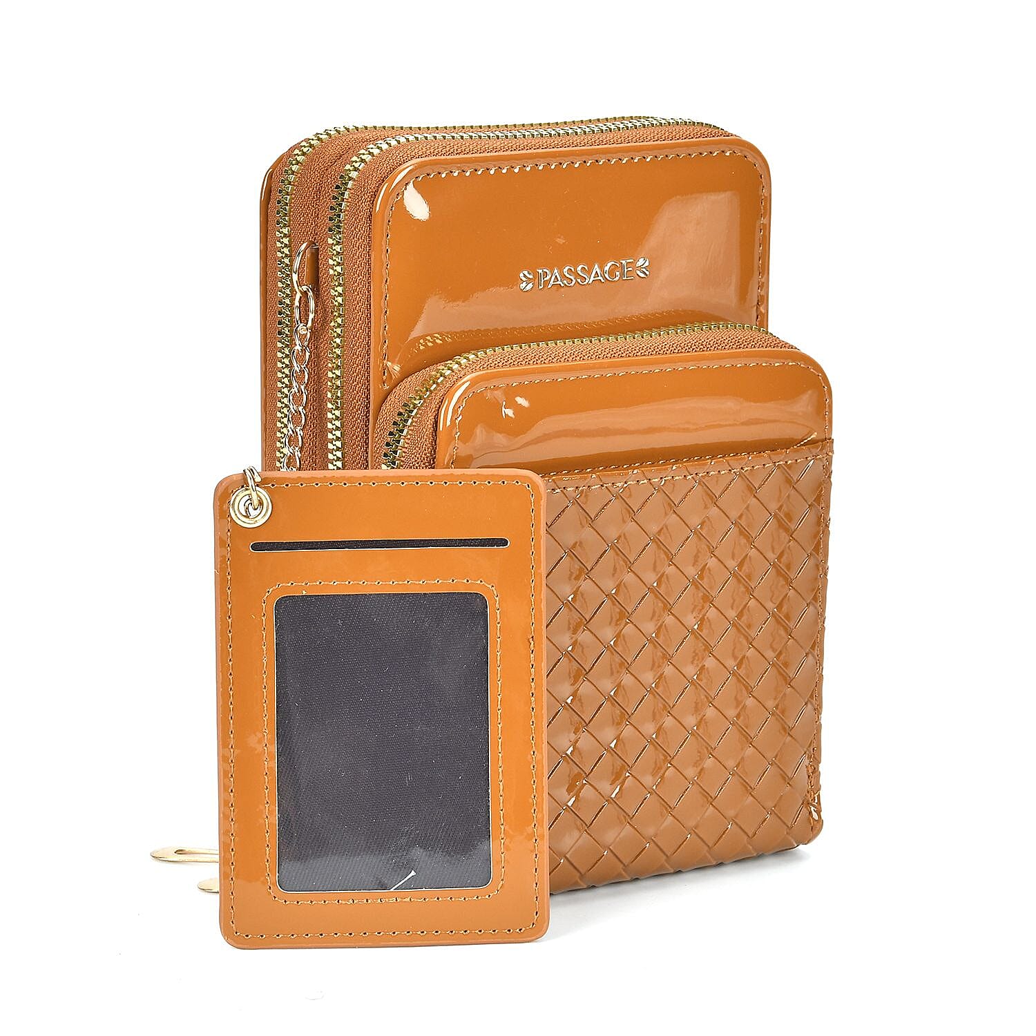 Crossbody Cell Phone Wallet Bag (Size 11x6x17 cm) - Brown