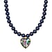 South Sea Golden Colour Shell Pearl and Abalone Shell Heart Necklace (Size - 18 + 2 Ext) with Lobster Clasp 395.00 Ct.