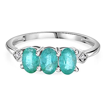 https://tjcuk.sirv.com/Products/78/2/7828247/Zambian-Emerald-White-Zircon-Ring-in-rhodium-Sterling-Silver-1-36-ct-1_7828247.jpg?w=342&h=342