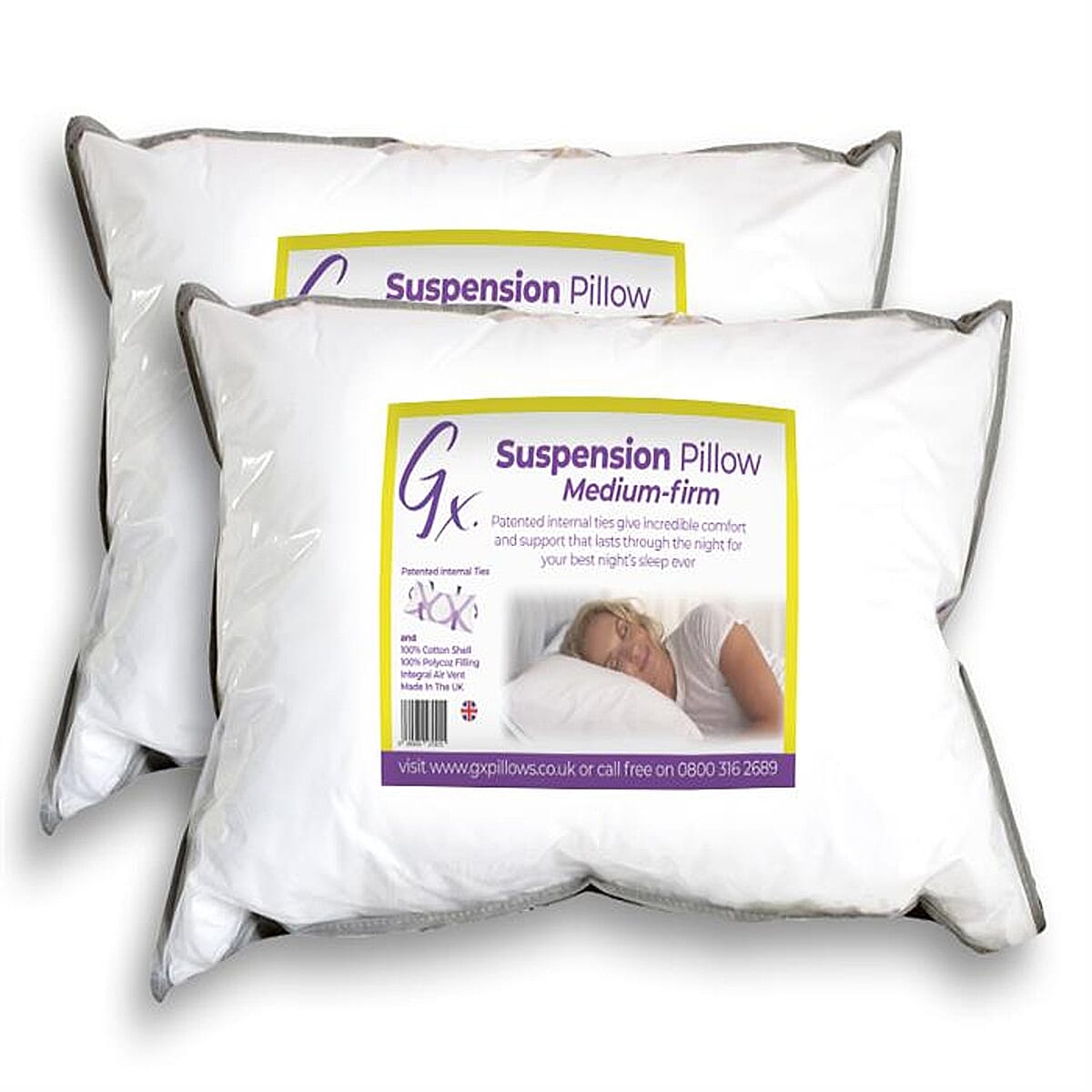 Gx Suspension Pillow Twin Pack Medium Firm 2nd Generation