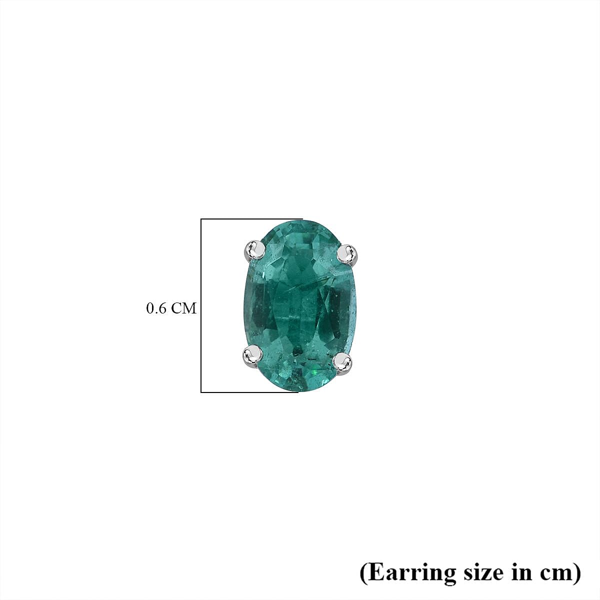 AAA Gemfields Zambian Emerald Earring in Platinum Sterling Silver 1.00 Cts