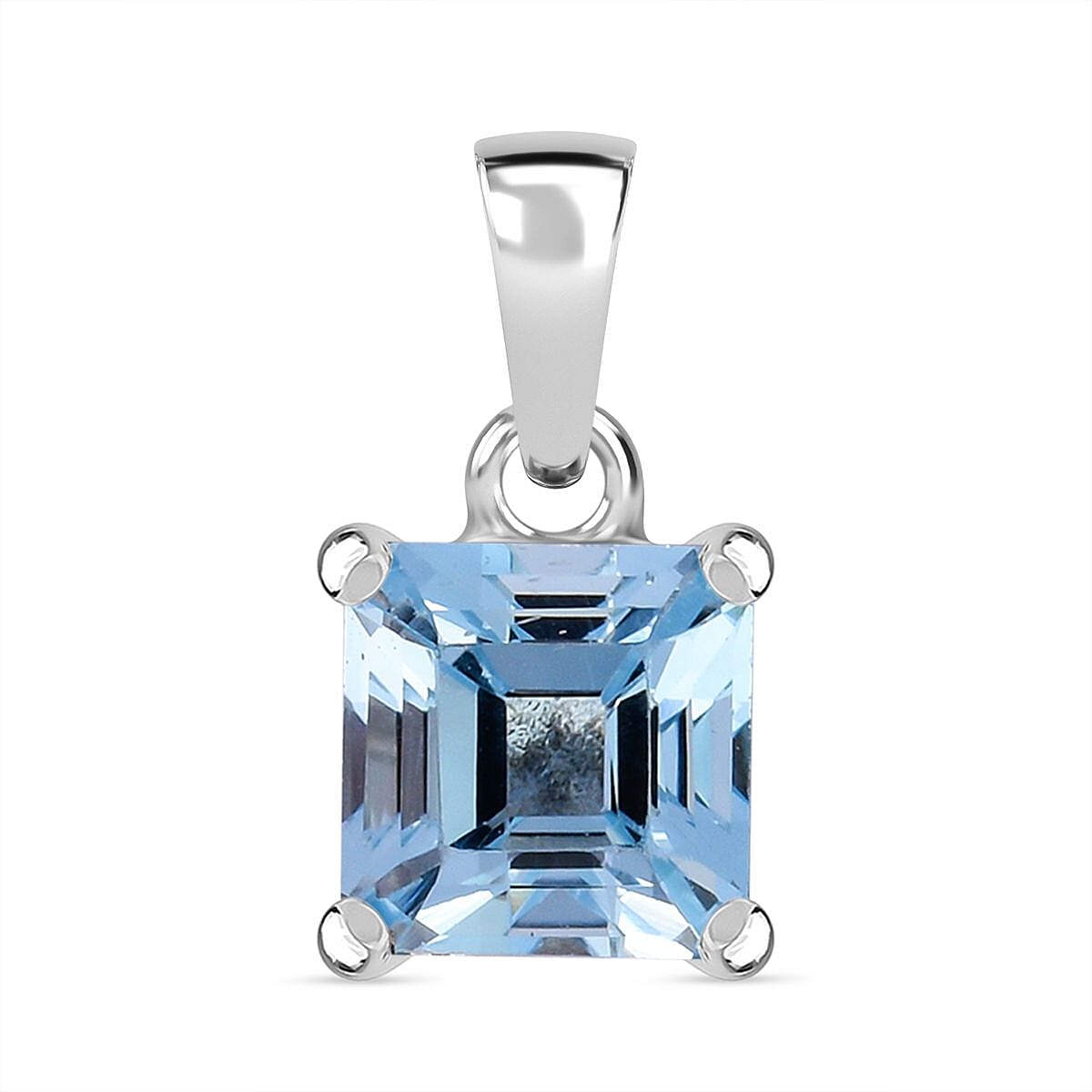 Rough Aquamarine, Blue Topaz Pendant 1 2024 3/4