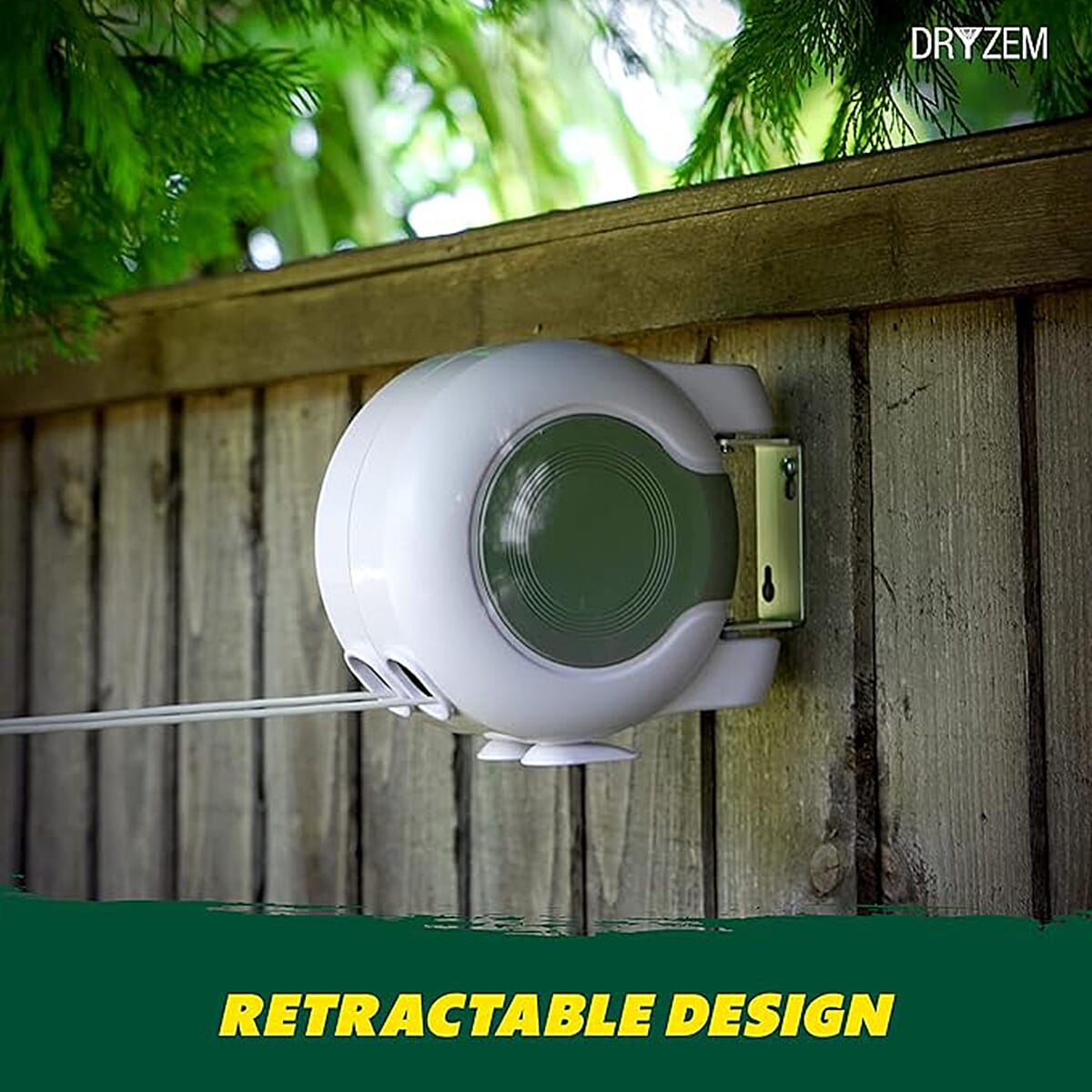 DRYZEMS Retractable Washing Line (30m) - White