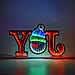 Christmas Ornament JOY Infinity Mirror Light