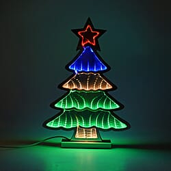 Infinity Mirror Light- Candy Cane - Festive Decor