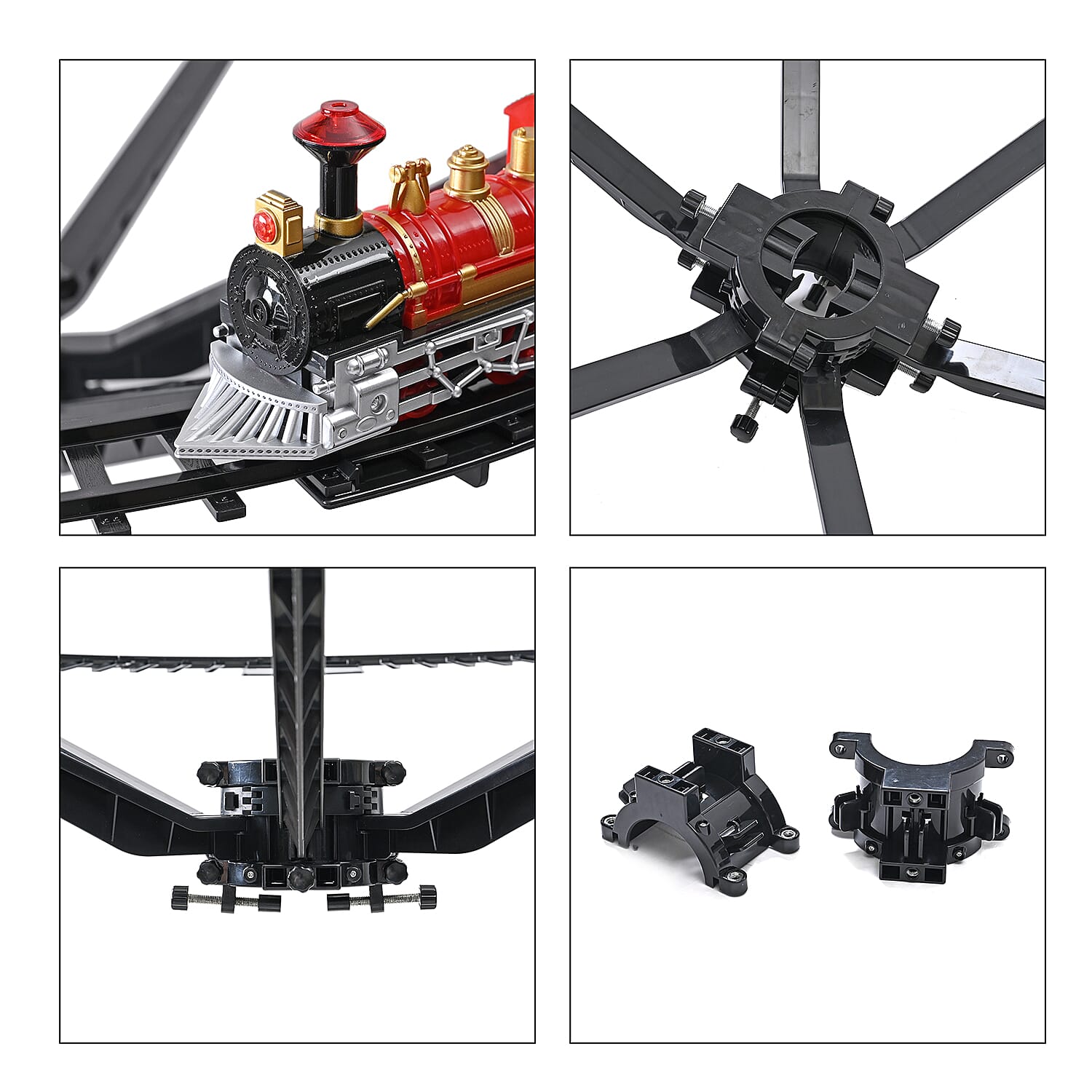 Christmas Tree Kids Train Set with Light - Sound - Multi