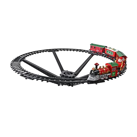 Xmas Tree Kids Trains with Light - Sound (Size 75x75x1 cm) - Multi