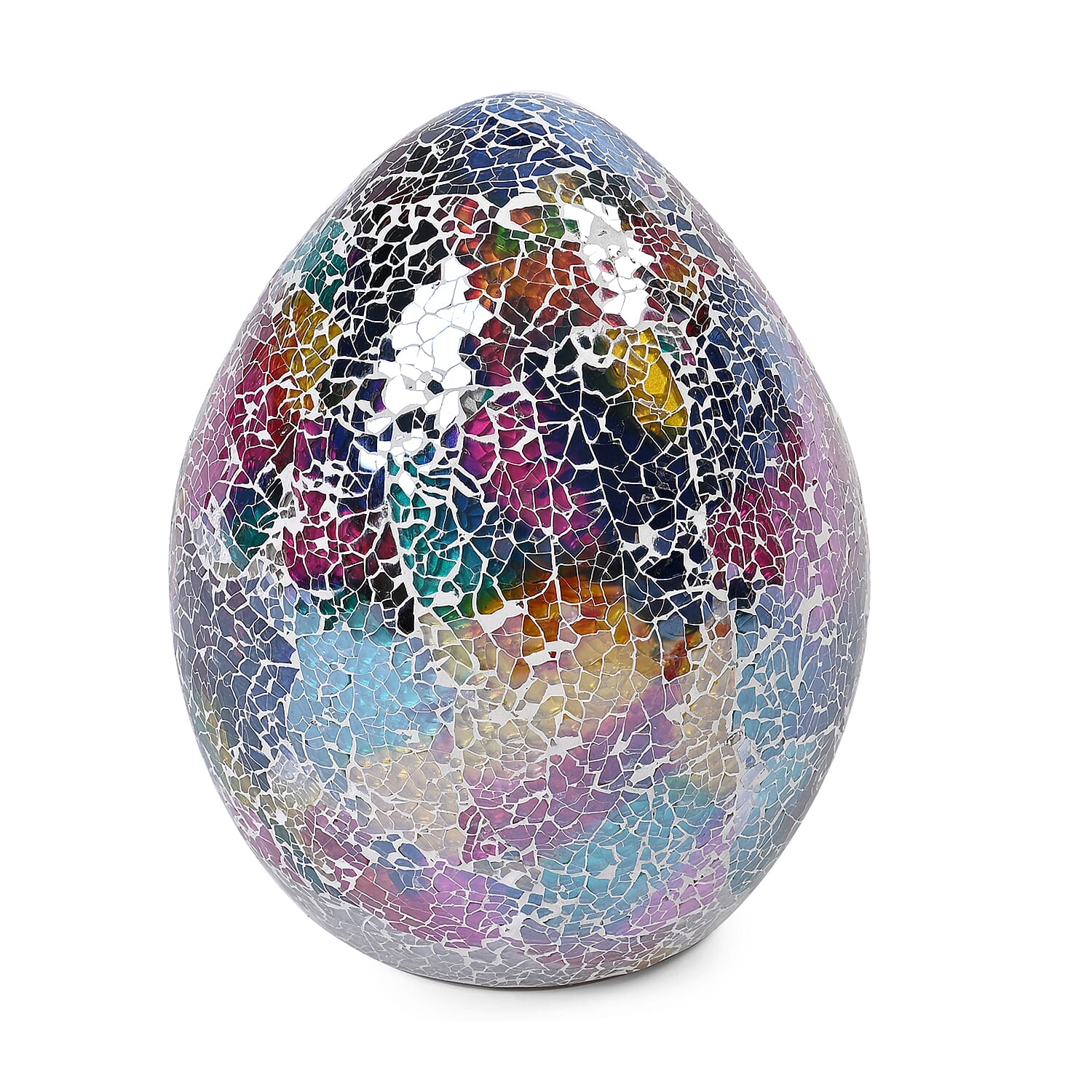 Classic Antique Look Egg Shape Mosaic Table Lamp - Multi Colour Classic Antique Look Egg Shape Mosaic Table Lamp - Multi Colour