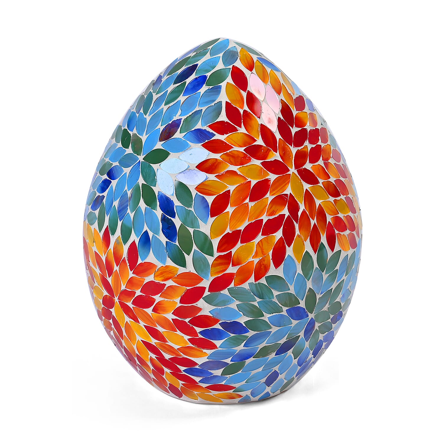 Leaf Mosaic Egg Table Lamp - Multi Color Leaf Mosaic Egg Table Lamp - Multi Color