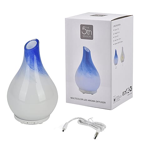 Ultrasonic Aroma Diffuser with 10 Fragrance Oils (Power 5W) - 120ml - LED Colors