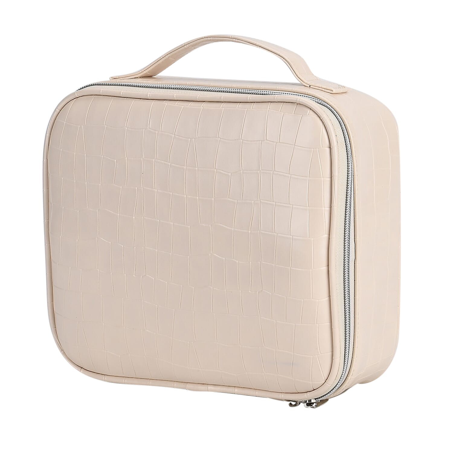 Beautech makeup case with LED mirror - White