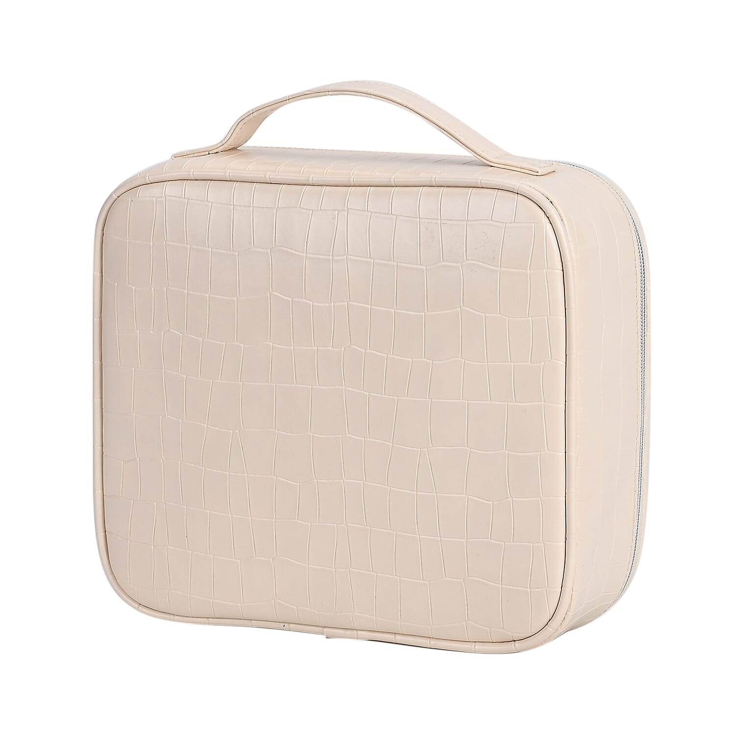 Beautech makeup case with LED mirror - White