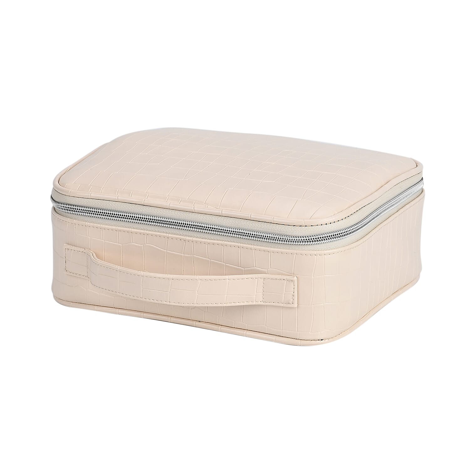 Beautech makeup case with LED mirror - White