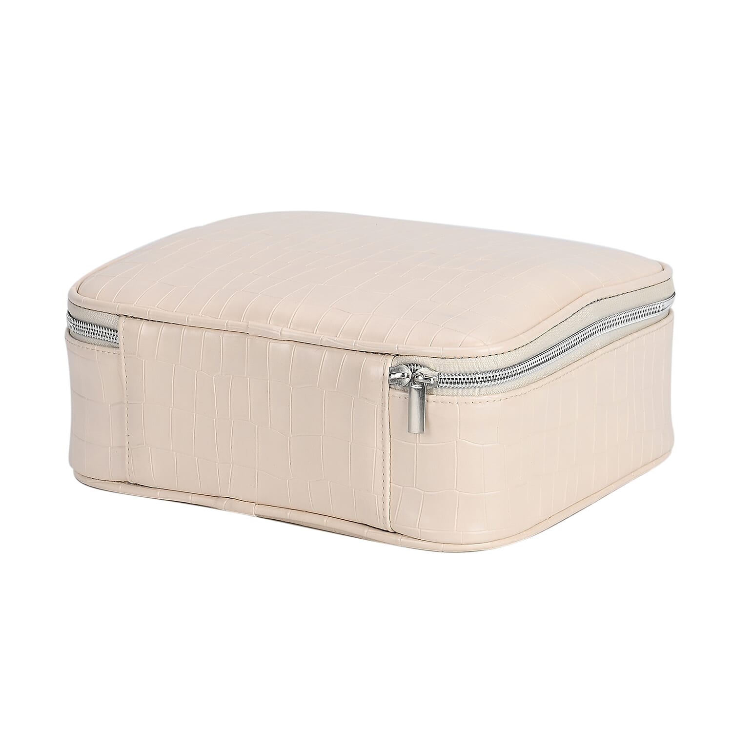 Beautech makeup case with LED mirror - White