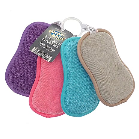 Microbrite Cleaning Scrubbers - Scour and Polish  (Size 7x10 cm) - Multi Color