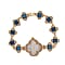 GENOA Crystal-Embellished Clover Design Watch