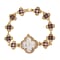 GENOA Crystal Embellished Clover Watch