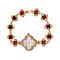 GENOA Crystal-Embellished Clover Design Watch