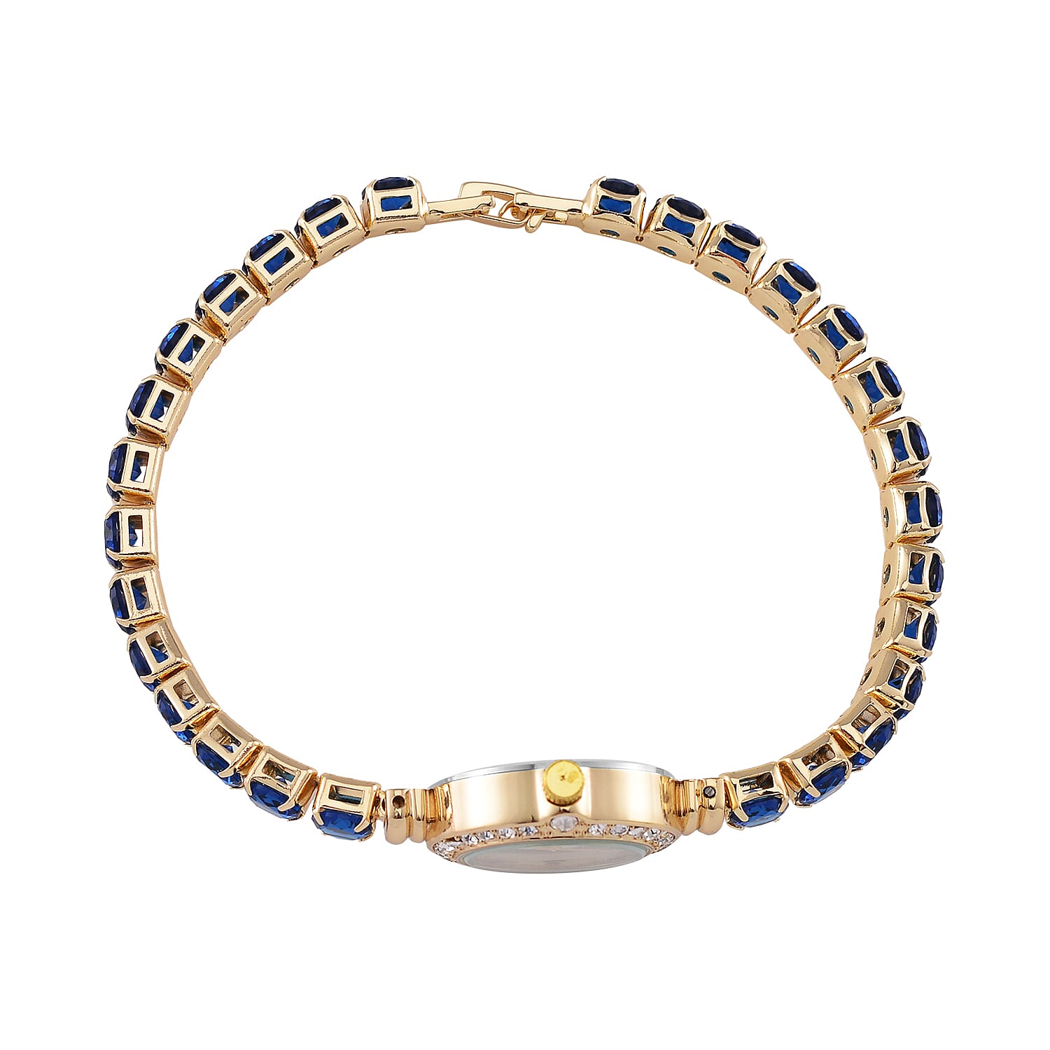 GENOA - Japanese Mov, 3 ATM, Blue CZ-White Crystal Watch GENOA - Japanese Mov, 3 ATM, Blue CZ-White Crystal Watch