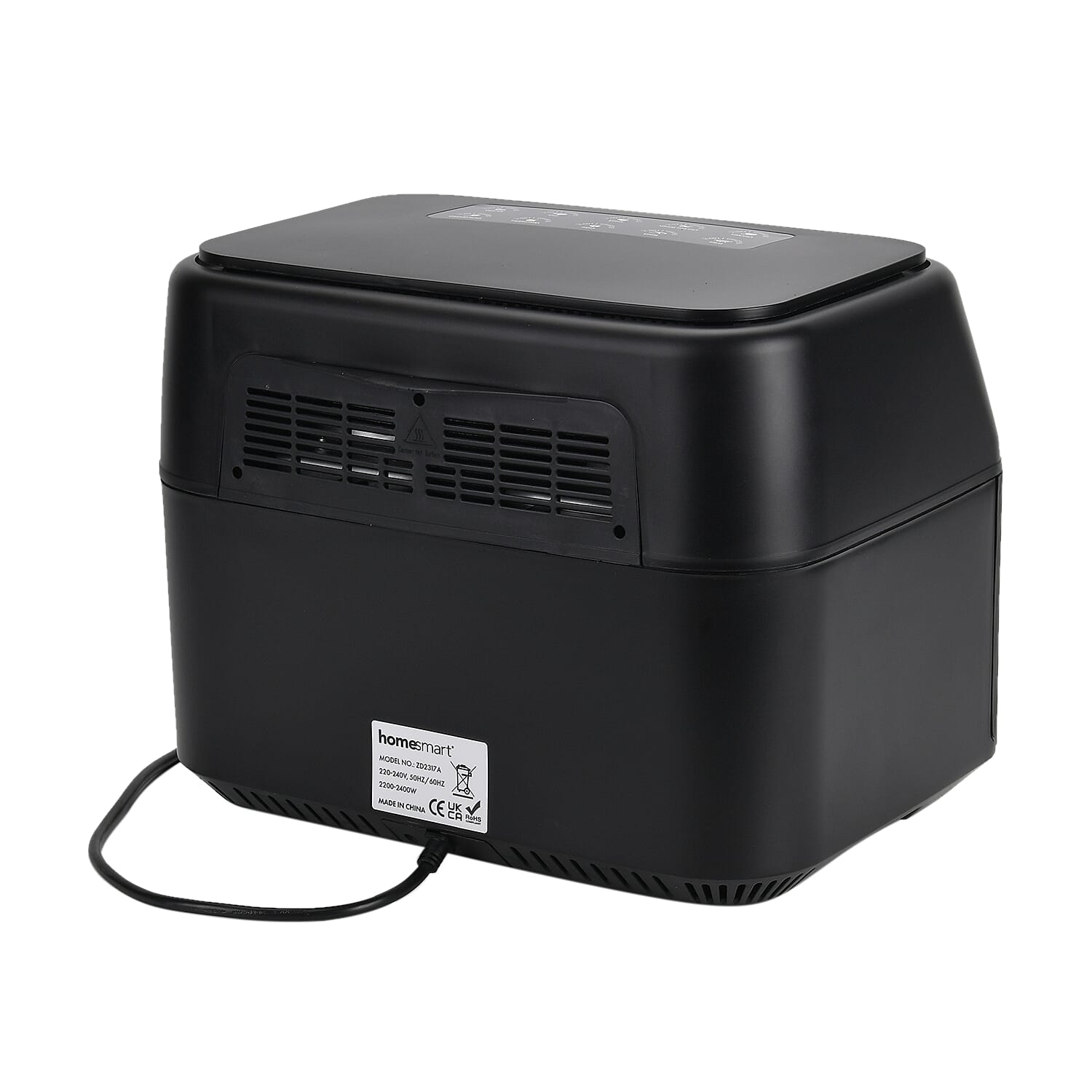 Complete Meal Solution Air Fryer - Dual Draw PLUS Shelves with Digital Touch Screen -  Air Fry, Roast, Bake, Grill, Caserole (Size 40 x31 cm) - Black