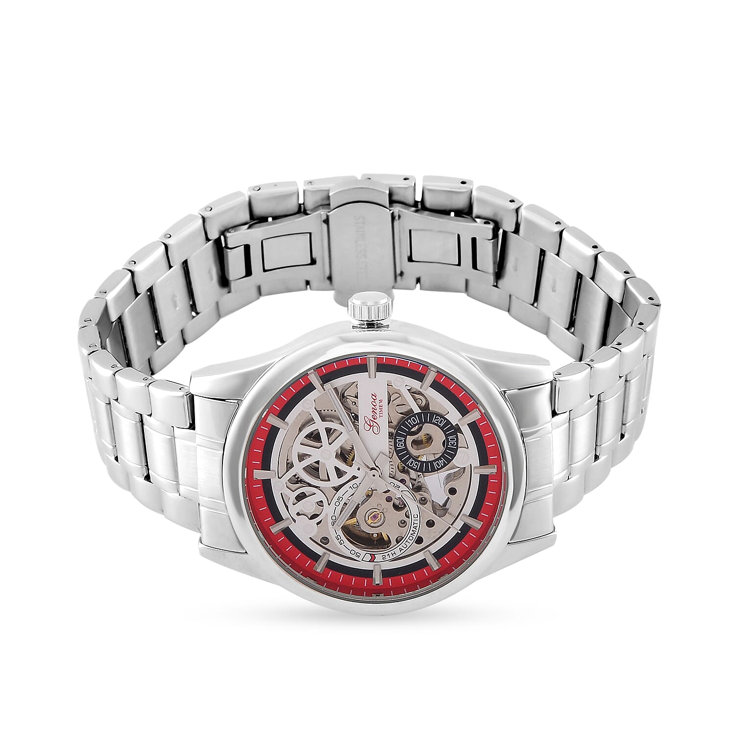 Limited Edition - Genoa Time V2 Automatic Movt, Skeleton Dial Crystal Studded Watch Limited Edition - Genoa Time V2 Automatic Movt, Skeleton Dial Crystal Studded Watch