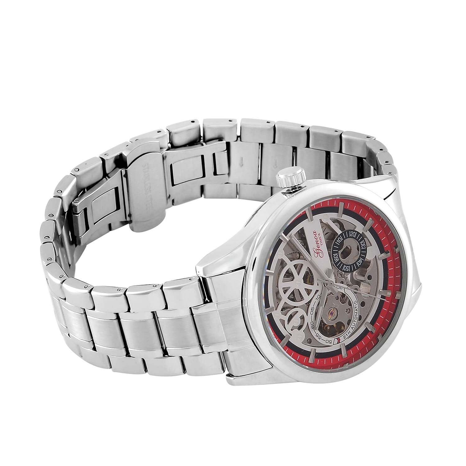 Limited Edition - Genoa Time V2 Automatic Movt, Skeleton Dial Crystal Studded Watch Limited Edition - Genoa Time V2 Automatic Movt, Skeleton Dial Crystal Studded Watch