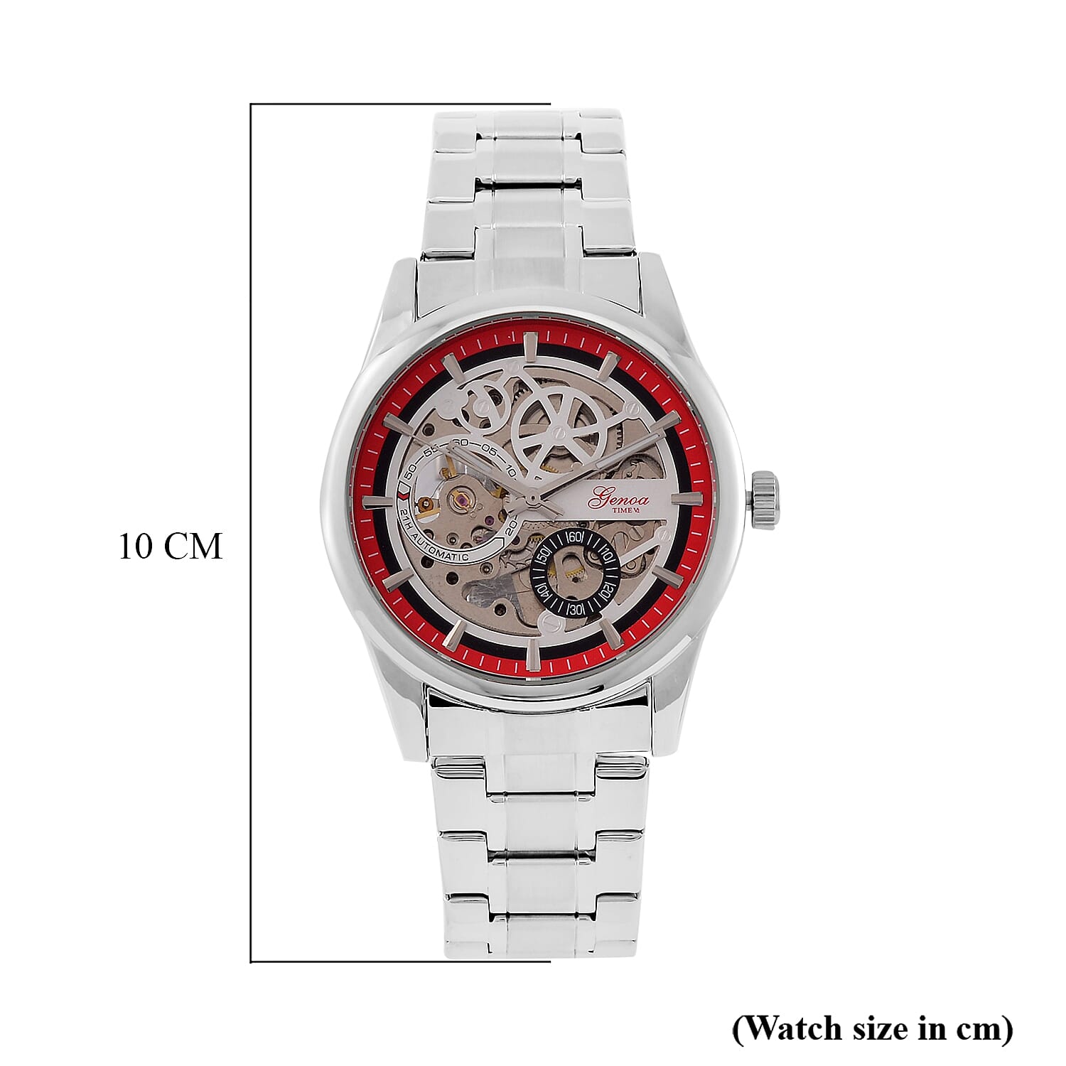 Limited Edition - Genoa Time V2 Automatic Movt, Skeleton Dial Crystal Studded Watch Limited Edition - Genoa Time V2 Automatic Movt, Skeleton Dial Crystal Studded Watch
