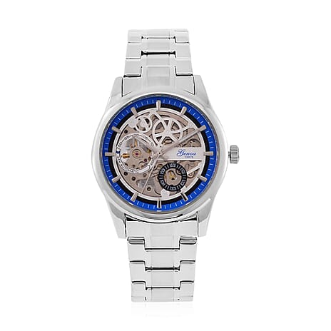 Limited Edition - Genoa Time V2  Automatic Movt, Skeleton Dial Crystal Studded Watch