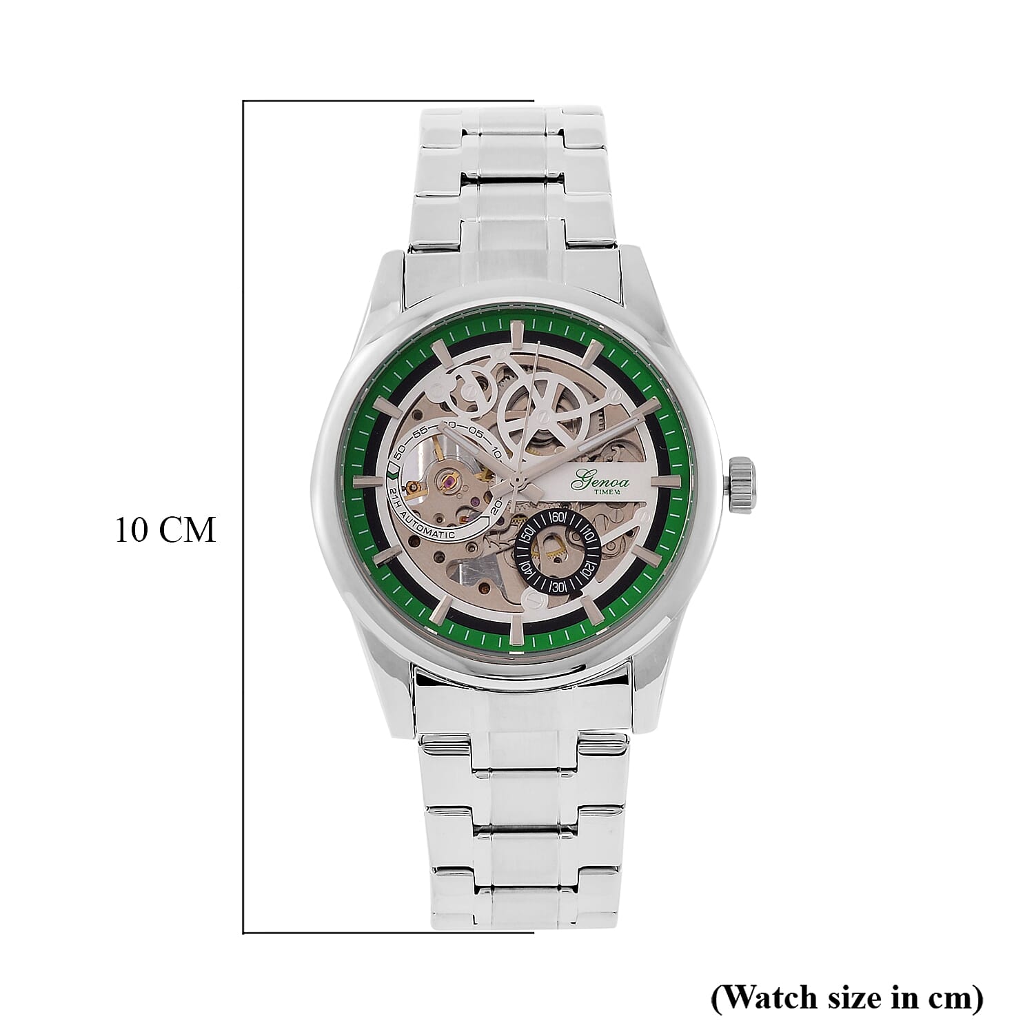 Limited Edition - Genoa Time V2 Automatic Movt, Skeleton Dial Crystal Studded Watch