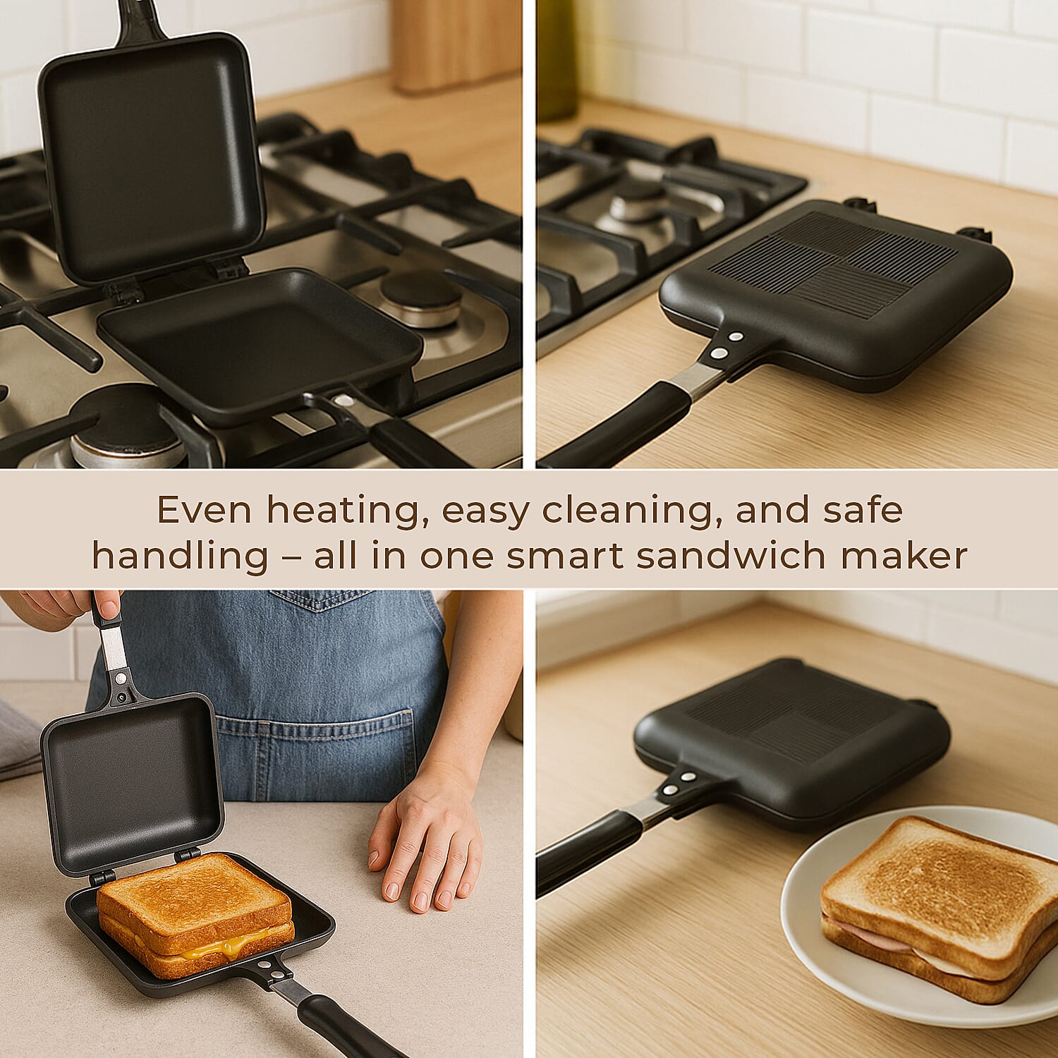 Bison Toastie Non-Stick Sandwich Maker