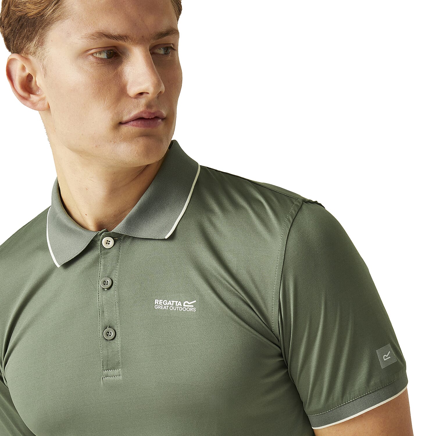 Regatta Ideal Remex Polo T-Shirt (Size L) - Agave Green