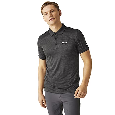 Regatta Ideal Remex Polo T-Shirt (Size L) -  Ash Grey