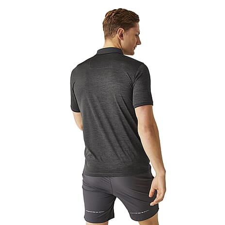 Regatta Ideal Remex Polo T-Shirt (Size L) -  Ash Grey