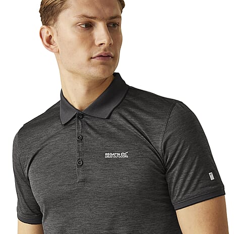Regatta Ideal Remex Polo T-Shirt (Size L) -  Ash Grey