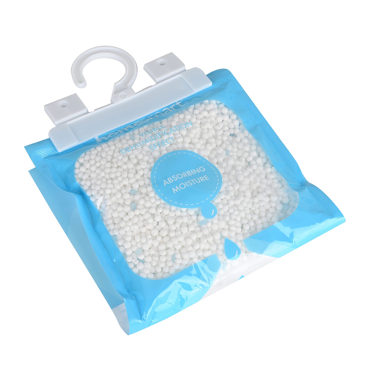 Set of 10 Homesmart Hanging Dehumidifier Bag with Fresh Linen Fragrance 220g - Blue - White