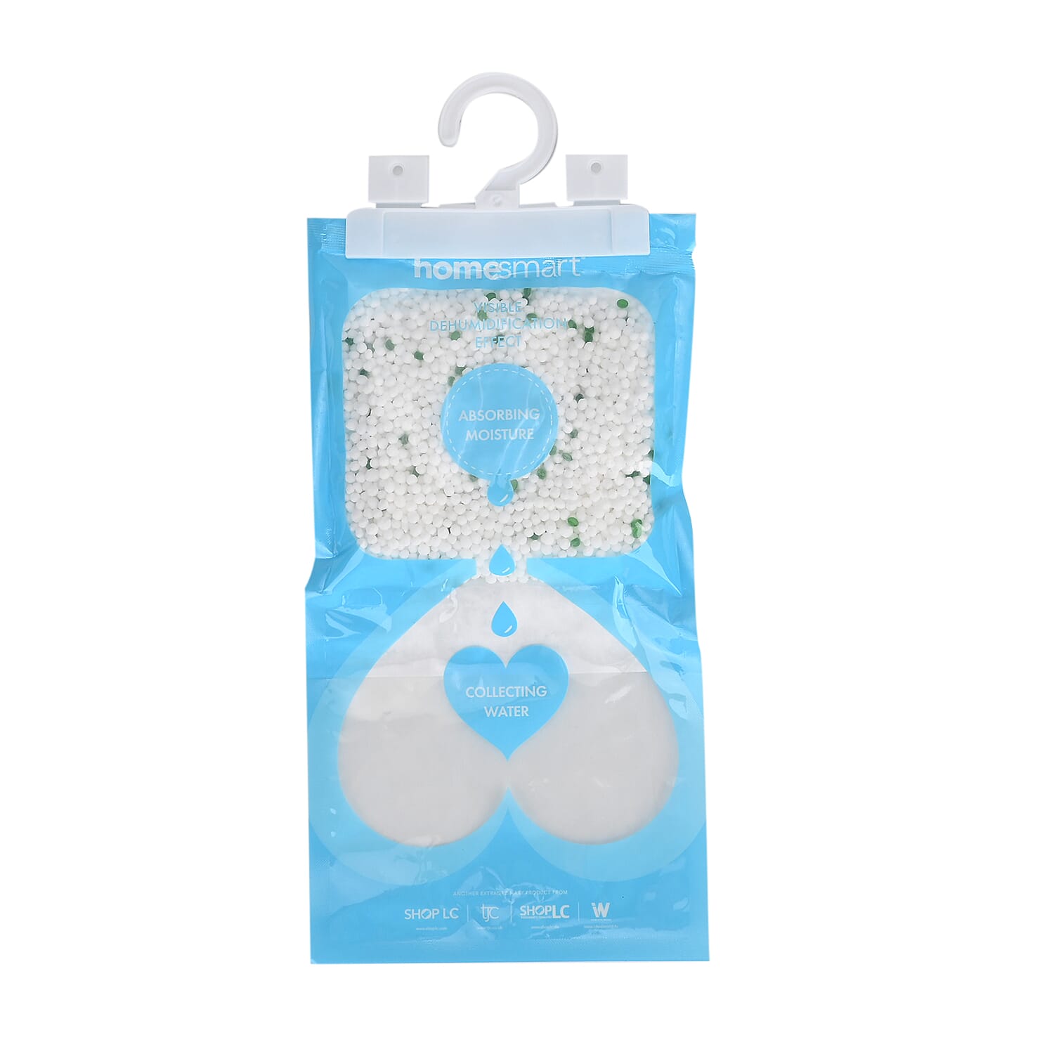 Set of 10 Homesmart Hanging Dehumidifier Bag with Jasmine Fragrance 220g - Blue - White