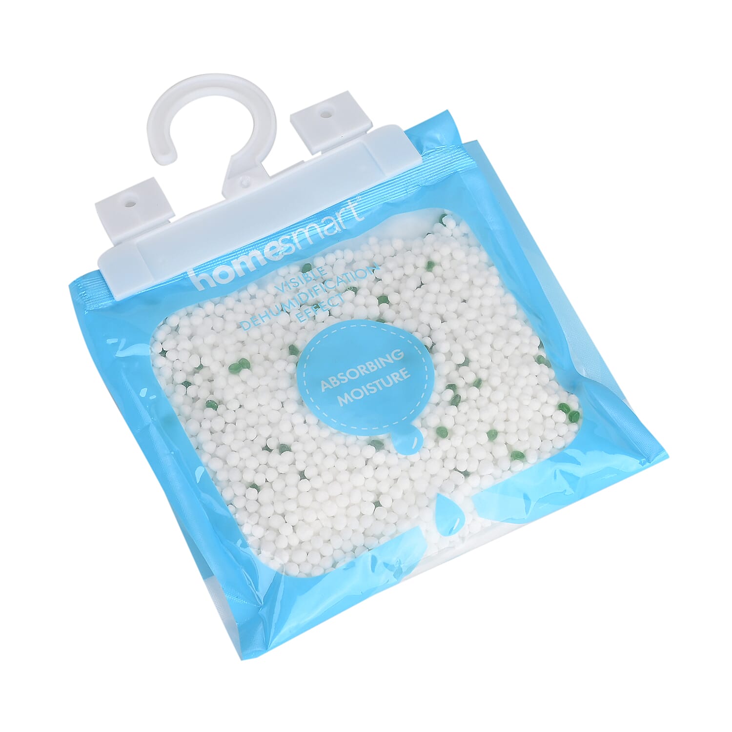 Set of 10 Homesmart Hanging Dehumidifier Bag with Jasmine Fragrance 220g - Blue - White