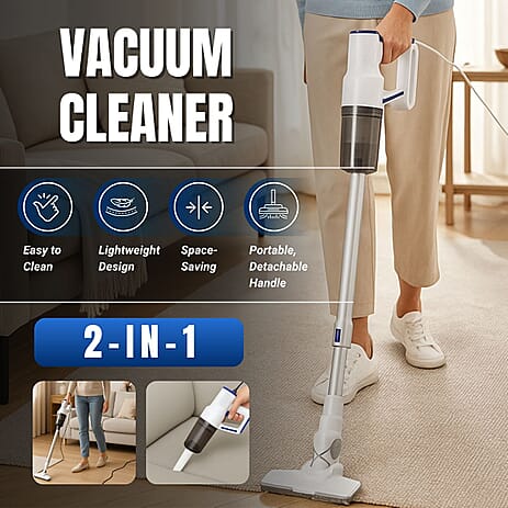 Homesmart Handheld and Floor Vacuum Cleaner - 400W Poweful Suction, Lightweight, Low Noise, 800ml Tank Capacity with Hepa Filter, 4M Long Cord Length - Blue