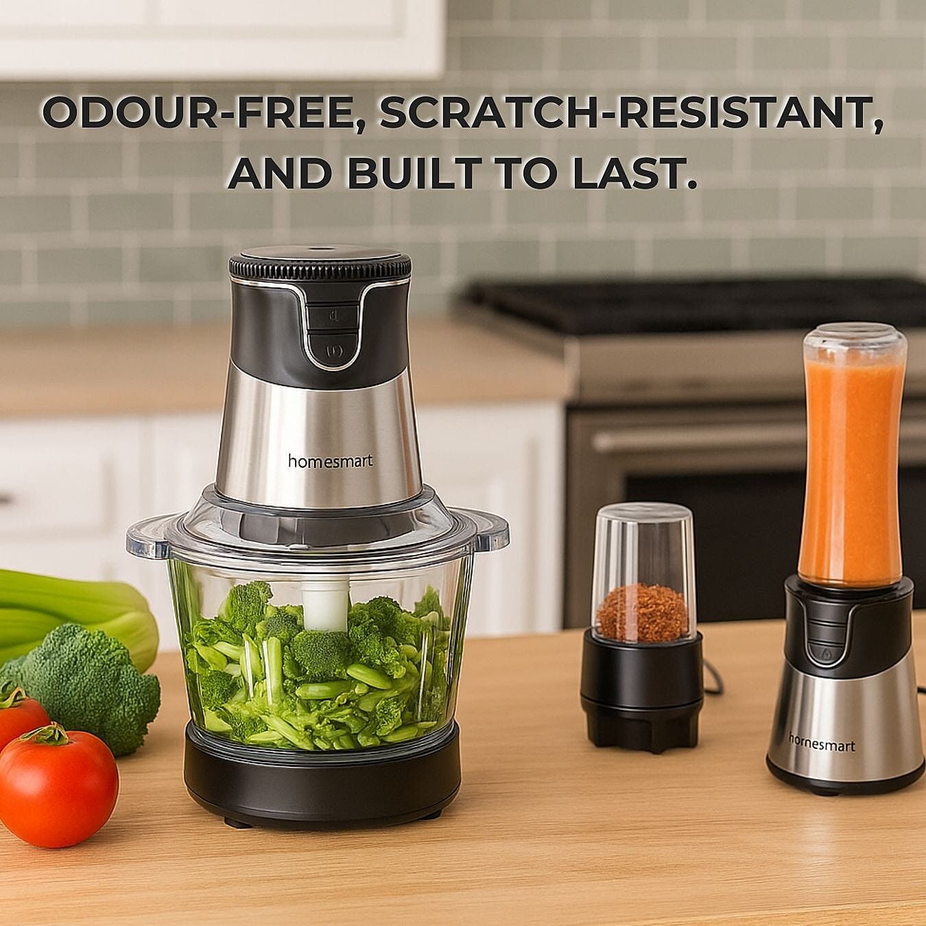 LAST IN STOCK - 4 in1 Blender, Chopper, Grinder (500w) - Black