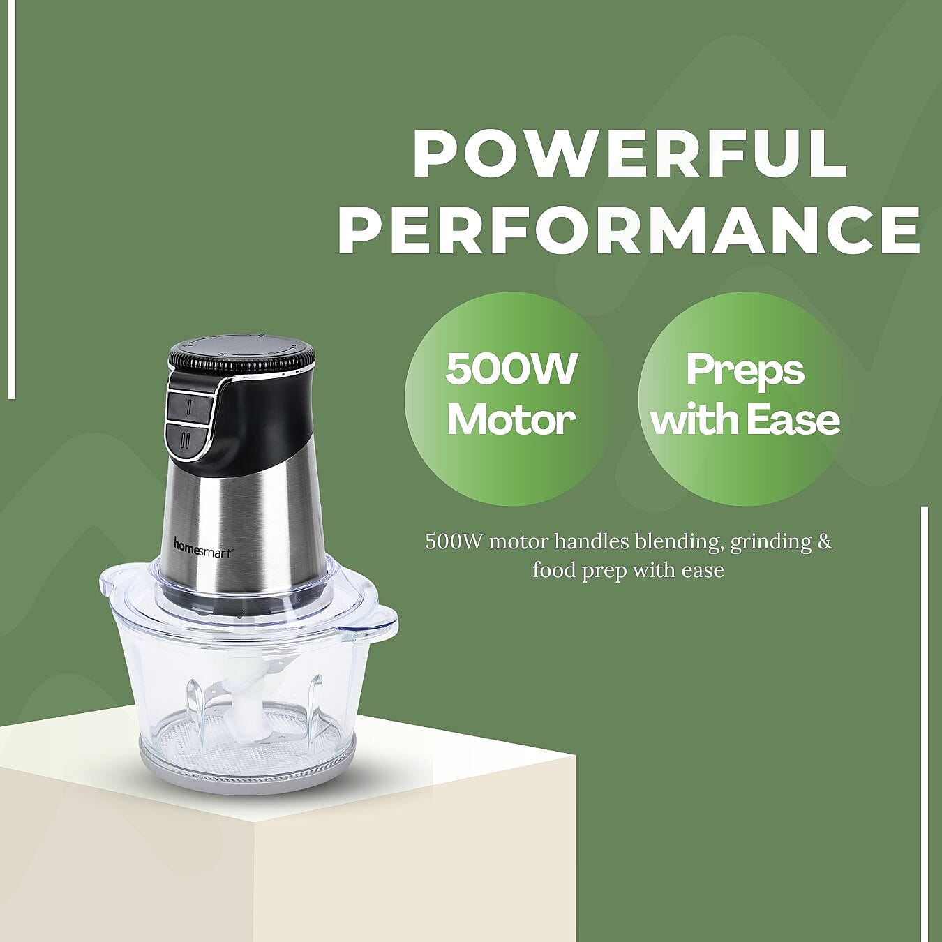 LAST IN STOCK - 4 in1 Blender, Chopper, Grinder (500w) - Black