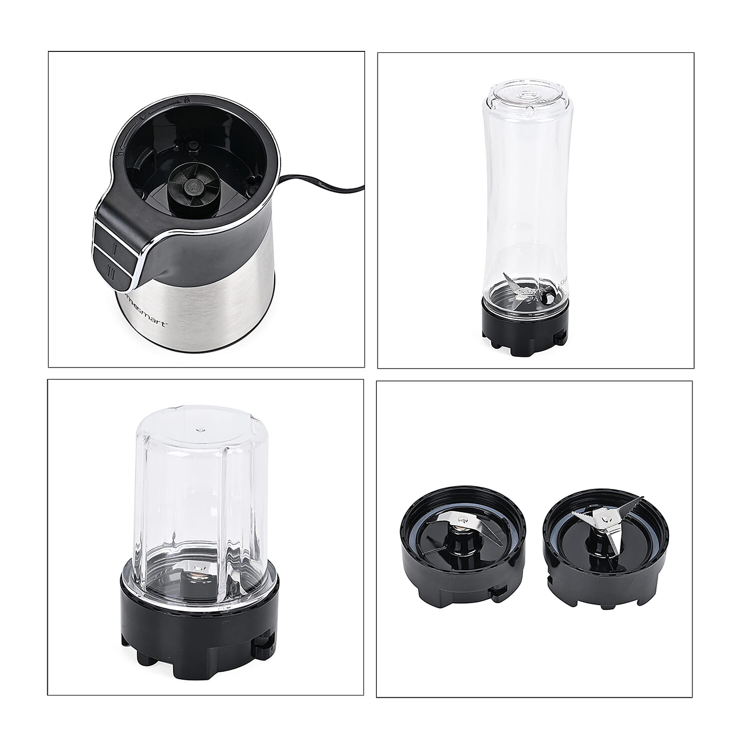 LAST IN STOCK - 4 in1 Blender, Chopper, Grinder (500w) - Black