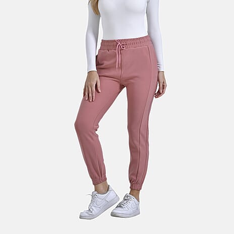 La Marey Pantone Elastic Trousers (Size L) - Pink