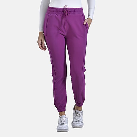 La Marey Pantone Elastic Trousers (Size L) - Purple