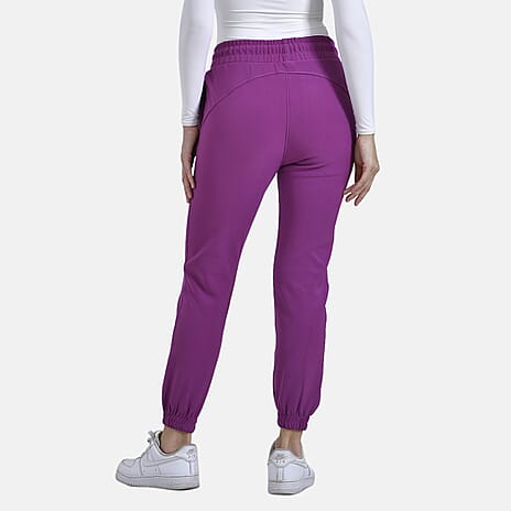 La Marey Pantone Elastic Trousers (Size XL) - Purple